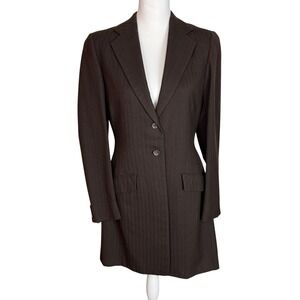 Meyers Lexington Kentucky Brown Tailored Riding Equestrian Blazer Jacket Women M